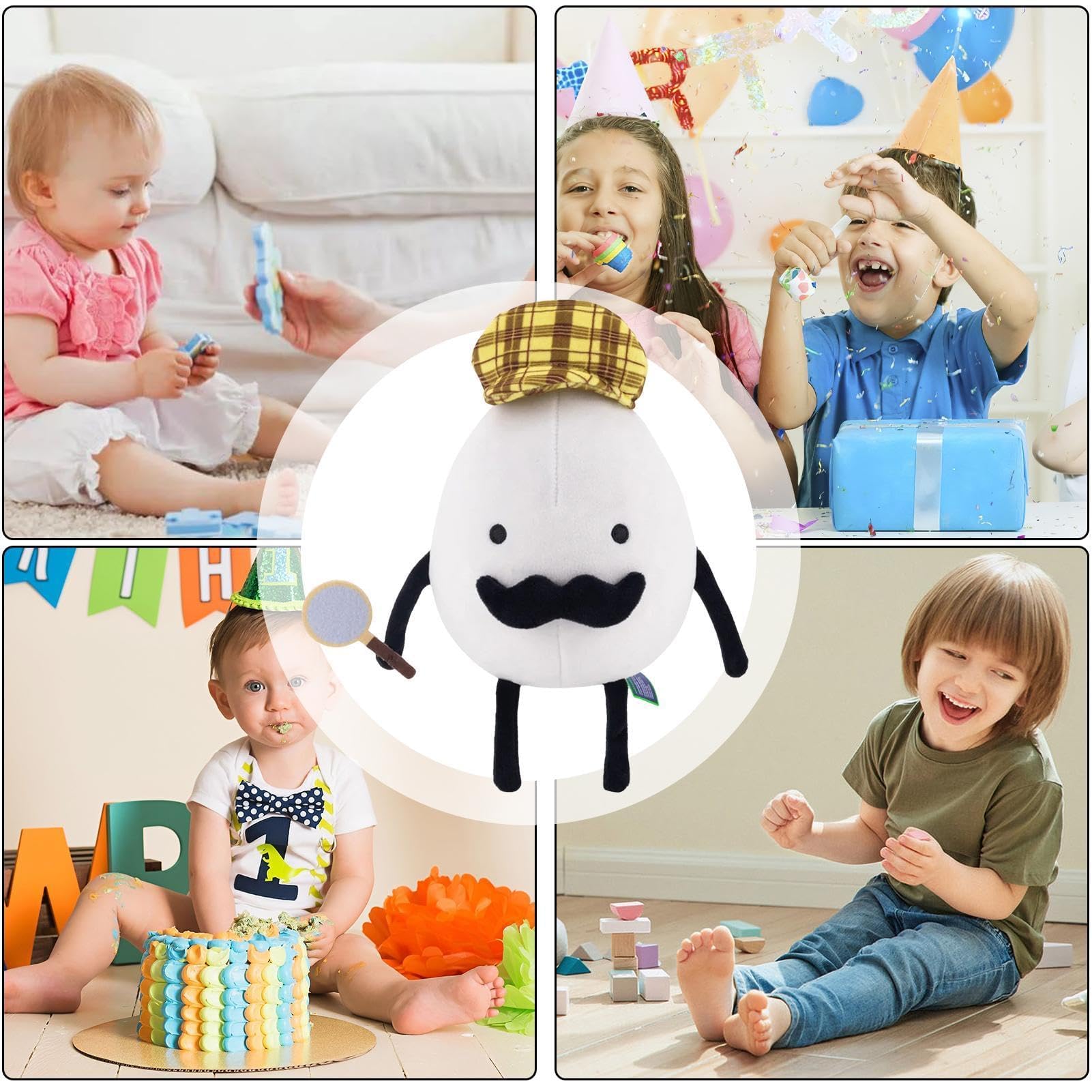 Amazon.co.jp: VAABKL(みき) 探偵の卵のぬいぐるみ、漫画の帽子